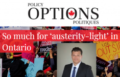Prof. Carlo Fanelli's article "So much for ‘austerity-light’ in Ontario" in Policy Options.